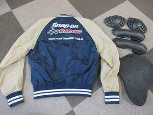 Snap-on ライディングジャケット XL ポリエステル スタジャン スナップオン ライダース バイクウェア バイカー 単車 S016103S