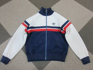 70s80s adidas 西ドイツタグ ジャージ L トリコロール デサント アディダス トラックジャケット ヴィンテージ オールド レトロ ATS-071