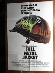 OE1033/US版1sh 映画ポスター【full metal jacket】(フルメタル・ジャケット) 監督 スタンリー・キューブリック /ORG