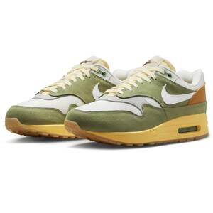 ☆NIKE WMNS AIR MAX 1 PRM 草緑/白/茶/濃生成り 26.0cm ナイキ ウィメンズ エアマックス 1 プレミアム FD0395-386