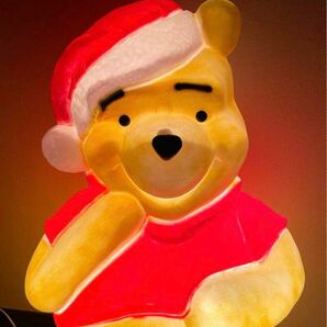 超激安！！USA ディズニー ビンテージ くまのプーさん サンタクロース クリスマスイルミネーション クリスマス サンタ 光る