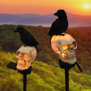  Halloween right direction solar light rechargeable kalas simple waterproof skeleton gaikotsu