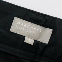 マーガレットハウエル MARGARET HOWELL ウールコットン 台形スカート 2/ブラック ボトムス【2400013565868】_画像10