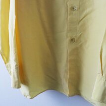 2020SS オーラリー AURALEE SILK COTTON CLOTH BIG SHIRTS シルクコットンクロスビッグシャツ 1/イエロー ブラウス【2400013568470】_画像5