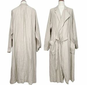 ワイズ リネン ベルトトレンチ コート y's linen belt trench coat