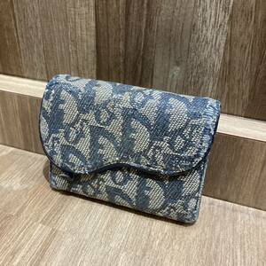 Christian Dior クリスチャンディオール トロッター 小財布 サドル 小物 財布 コインケース 小銭入れ レディース ブランド アイテム