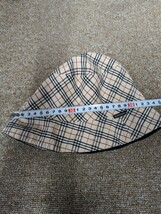 c3449 送料230円 子供用 BURBERRY 帽子 バケットハット バーバリー リバーシブル_画像5