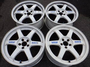 鍛造★RAYS VOLK TE37　レイズ　ボルクTE37　PCD100　５穴　オフセット+38　訳アリ４本　８６　BRZ　WRX　インプレッサ　レガシィ等に