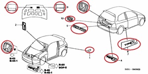 ★ステッカー＆エンブレムセット★ホンダ純正 新品 シビック EP3 タイプR 10点セット Honda genuine Civic Type R★