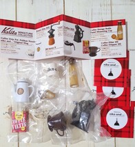 ４セット niko and… kalita ミニチュアコレクション ニコアンド カリタ ポット マグカップ コーヒーミル リーメント ガチャ _画像1