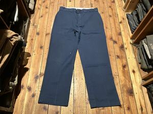 Dickies 874 USA輸入　vintage メキシコ製　w34 100円スタート　売り切り　古着　ワークパンツ　チノパン　ネイビー　ディッキーズ 