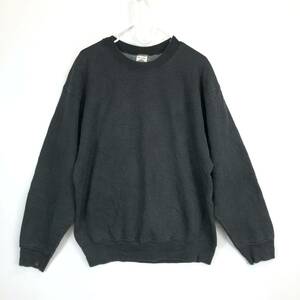 90s マンシングウェア MUNSINGWEAR USA製 SUPER COTTON スーパーコットン スウェットシャツ ブラック Mサイズ