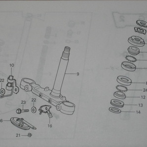 ステムベアリング H010 VT250FE VT250F2F VT250FG VT250F2H MC08 MC15 ホンダ 純正新品の画像3