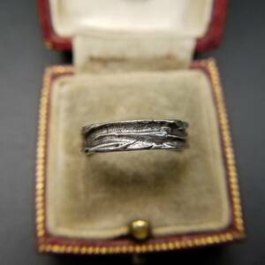  sterling silver . wave Vintage band ring ring accessory silver Vintage accessory YJF2
