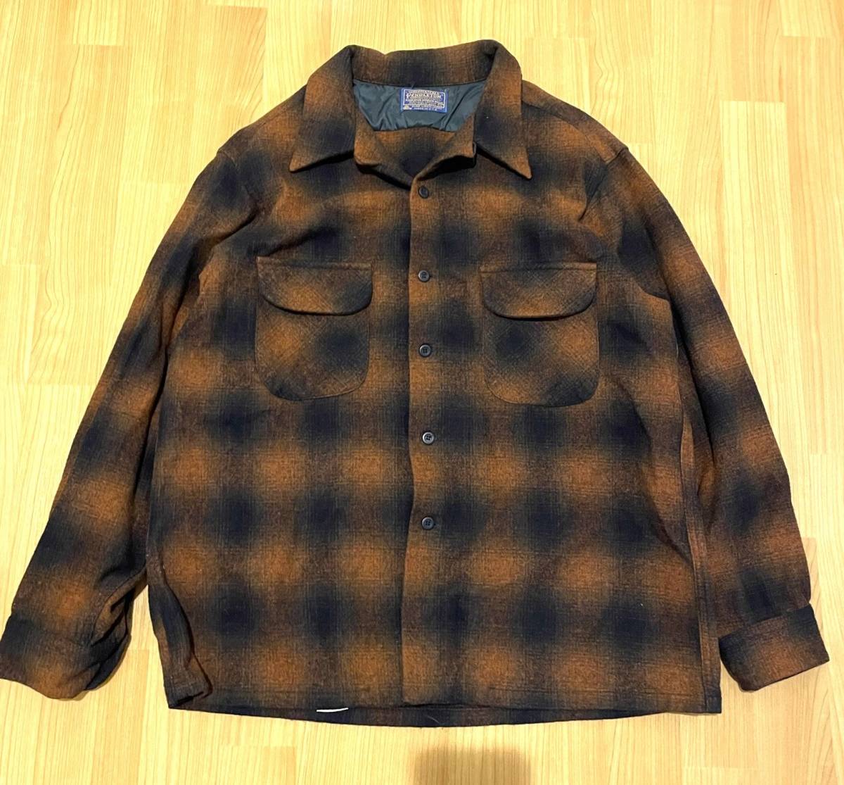 PENDLETON ペンドルトン ウール シャツ オープンカラー 60S USA