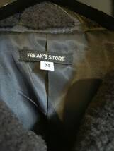 美品 定価5万 FREAK'S STORE フリークスストア G-1 フライト レザージャケット Mサイズ 黒 ミリタリー 牛革 ボア G1 FLIGHT JACKET _画像3