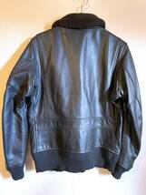 美品 定価5万 FREAK'S STORE フリークスストア G-1 フライト レザージャケット Mサイズ 黒 ミリタリー 牛革 ボア G1 FLIGHT JACKET _画像4