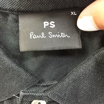 ◆お洒落な逸品◆大きいサイズ◆Paul Smith/ポールスミス 半袖 ポロシャツ ブラック XL メンズ コットン100％ B2 ｃ5129 _画像4