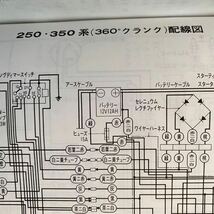 送料無料 当時物 原本 ホンダ ドリーム CB250 CB350 CL250 CL350 CD250 CB450 サービスマニュアル 純正 正規品 整備書 配線図3種 空冷2気筒_画像7