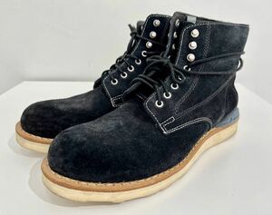 VISVIM（ビズビム）VIRGIL BOOTS FOLK（バージル ブーツ フォーク）黒スウェード US11/29cm【送料無料】