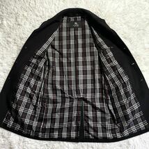 驚愕アンゴラ100%!! 極美品◎ バーバリーブラックレーベル BURBERRY BLACK LABEL チェスターコート ノバチェック 高級感◎ ブラック 黒 _画像5