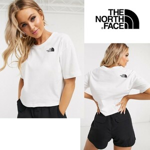 限定★XLサイズ相当★The North Face クロップドTシャツ ホワイト 白 ノースフェイス