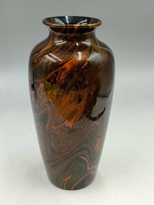 陶磁器 花瓶 花器 フラワーベース マーブルパターン
