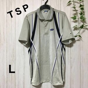 ヤマト卓球　ＴＳＰ　ポロシャツ　ユニフォーム　グレー　Ｌサイズ 日本製