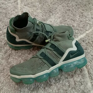 2H18【特価/Used/良品/入手困難】NIKE AIR VAPORMAX FK UTILITY GREEN/Jordan sb force atmos AIRMAX dunk acg supreme 1 2 4 95 97 90 の画像9