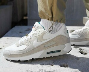 5L2【特価/Used/入手困難】NIKE AIR MAX 90 SE \FIRST USE\ CREAM GREEN/Jordan sb force atmos AIRMAX dunk acg supreme 1 2 4 95 97 90