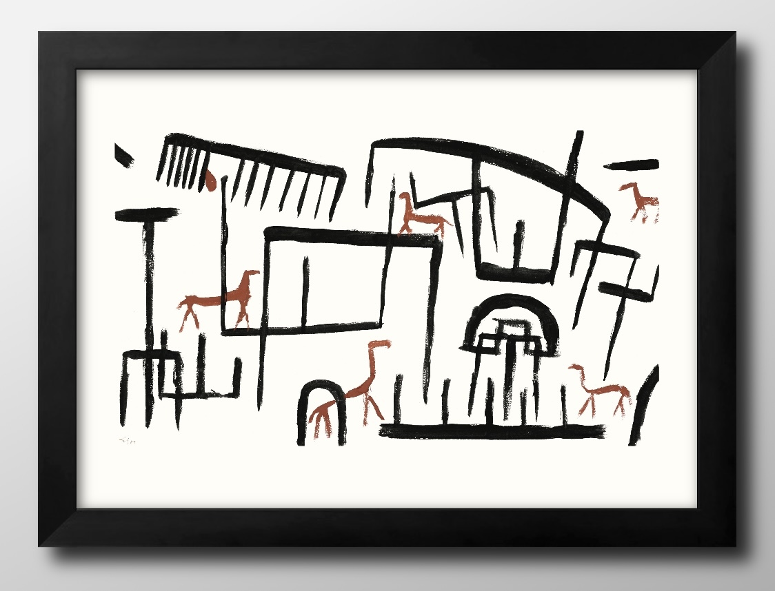 14108 ■ Free shipping!! Art poster painting A3 size Paul Klee illustration Nordic matte paper, Housing, interior, others