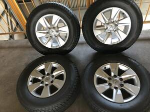 新車外し 150プラド純正 後期 17x7.5J+25 139.7-6H MICHELIN LATITUDE TOUR 265/65R17 2023年製 17インチ4本セットハイラックス