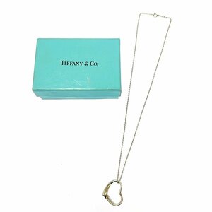 【箱付き】 TIFFANY&Co. ティファニー スターリングシルバー エルサペレッティ オープンハート ネックレス 4.8g 204875 ネックレス