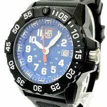 【箱付き】 LUMINOX ルミノックス 3500-1GBq ネイビーシール 3500シリーズ ダイバーズ カーボン×ラバー クオーツ メンズ 179176 腕時計_画像2