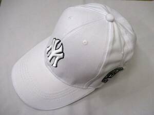 【新品・即決】 白 ホワイト 帽子 キャップ コットン ゴルフ アウトドア 調節可 男女兼用