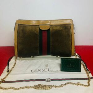 OLD GUCCI グッチ パフューム 2way シェリーライン セカンドバック　リメイク品　一点限り。