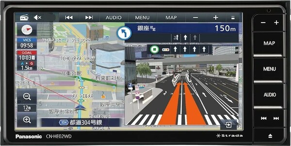 パナソニック(Panasonic) カーナビ ストラーダ 7インチ ワイド CN-HE02WD フルセグ ドラレコ連携 HD液晶搭載 全国市街地図に対応 Bluetooth