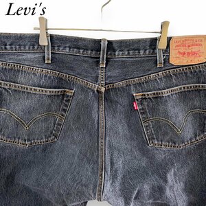 164 リーバイス　501 w44 アメリカ古着　ブラック　ジーンズ　デニムパンツ　ボタンフライ　Levis 1円　大きいサイズ　メンズ