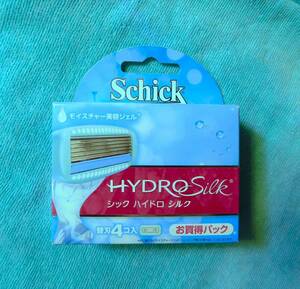 *.[ unopened ] Schic hydro silk razor 4 piece entering mo chair tea - beauty gel s gold Fit 5 sheets blade *. postage 200 jpy 