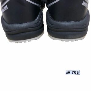 AM763 MIDORI ミドリ安全 作業靴 スニーカー 24.5cm ブラック シルバー 美品 抗菌 防臭の画像10