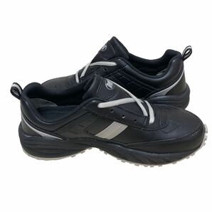 AM763 MIDORI ミドリ安全 作業靴 スニーカー 24.5cm ブラック シルバー 美品 抗菌 防臭の画像5