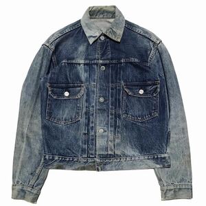 【50s〜60s】USA製 LEVIS 507XX 2nd リーバイス vintage オリジナル デニムジャケット セカンド 刻印17 size40〜42相当 紙 革パッチ レア