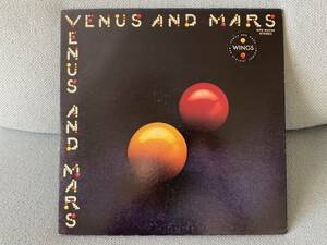 国内盤LP／ウィングス／ヴィーナス・アンド・マース／Wings／Venus And Mars／Paul McCartney／未使用ポスター2枚・ステッカー付/EPS-80236