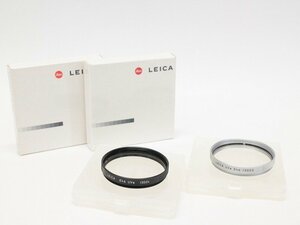 ●○【美品・元箱付】Leica E46 UVa 13004/13005 ガラスフィルター 2個セット ライカ○●018963005m○●