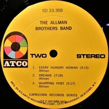 レア盤-USオリジナル★The Allman Brothers Band - The Allman Brothers Band[LP, '69:ATCO Records - SD 33-308]_画像7