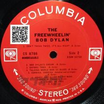 レア盤-360_NONBREAKABLE_ 表記レーベル-初期プレス-US盤★Bob Dylan - The Freewheelin' Bob Dylan[LP, '66:Columbia - CS 8786]_画像4