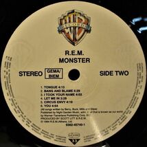 レア盤-Indies_Alternative-EUオリジナル★R.E.M. - Monster[LP,'94:Warner Bros. Records - 9362 45740-1]_画像9