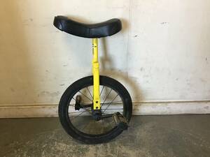 * Gifu departure for children toy ^ 16 -inch / wheelbarrow ^ Deluxe unicycle / width ta cycle / Kids / toy for riding / scratch etc. equipped / secondhand goods R5.10/26*