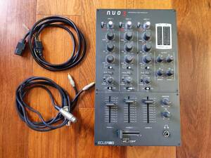 【動作確認済】【高音質】ECLER nuo3 3ch-DJ mixer DJミキサー【自作XLRケーブルセット】