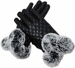  gloves hand ... smart phone correspondence protection against cold . manner 0 black glove warm reverse side nappy reverse side f lease touch panel lady's smartphone gloves 